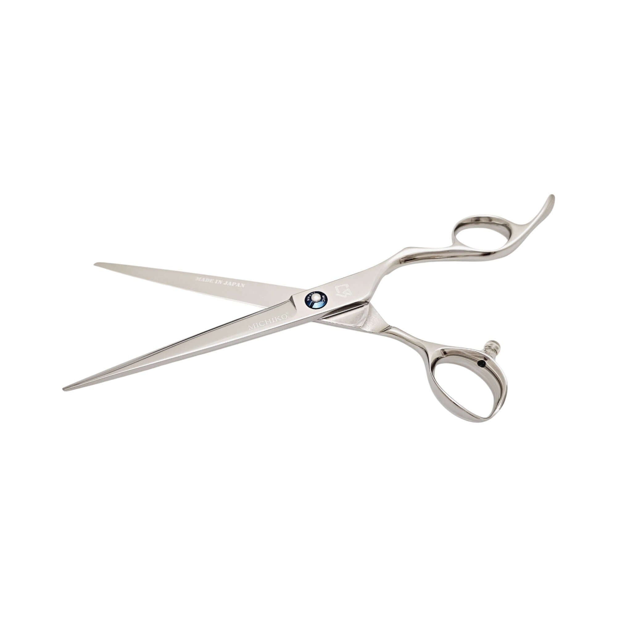 Professional Japanese hair cutting shears KM Series, premium cobalt alloy, convex edge design.