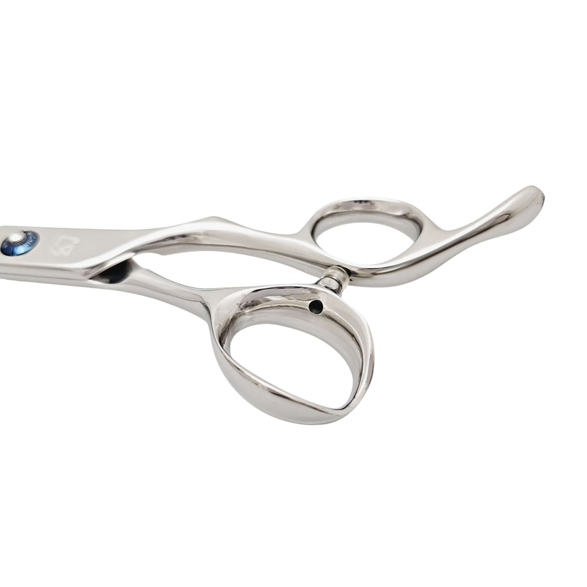 Professional Japanese Barber Shears featuring a sleek design and ergonomic handle.
