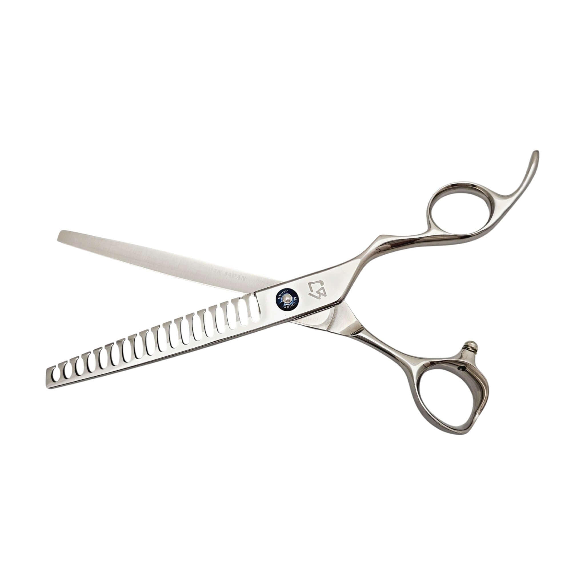 7 inch Hair texturizing shears on a white background
