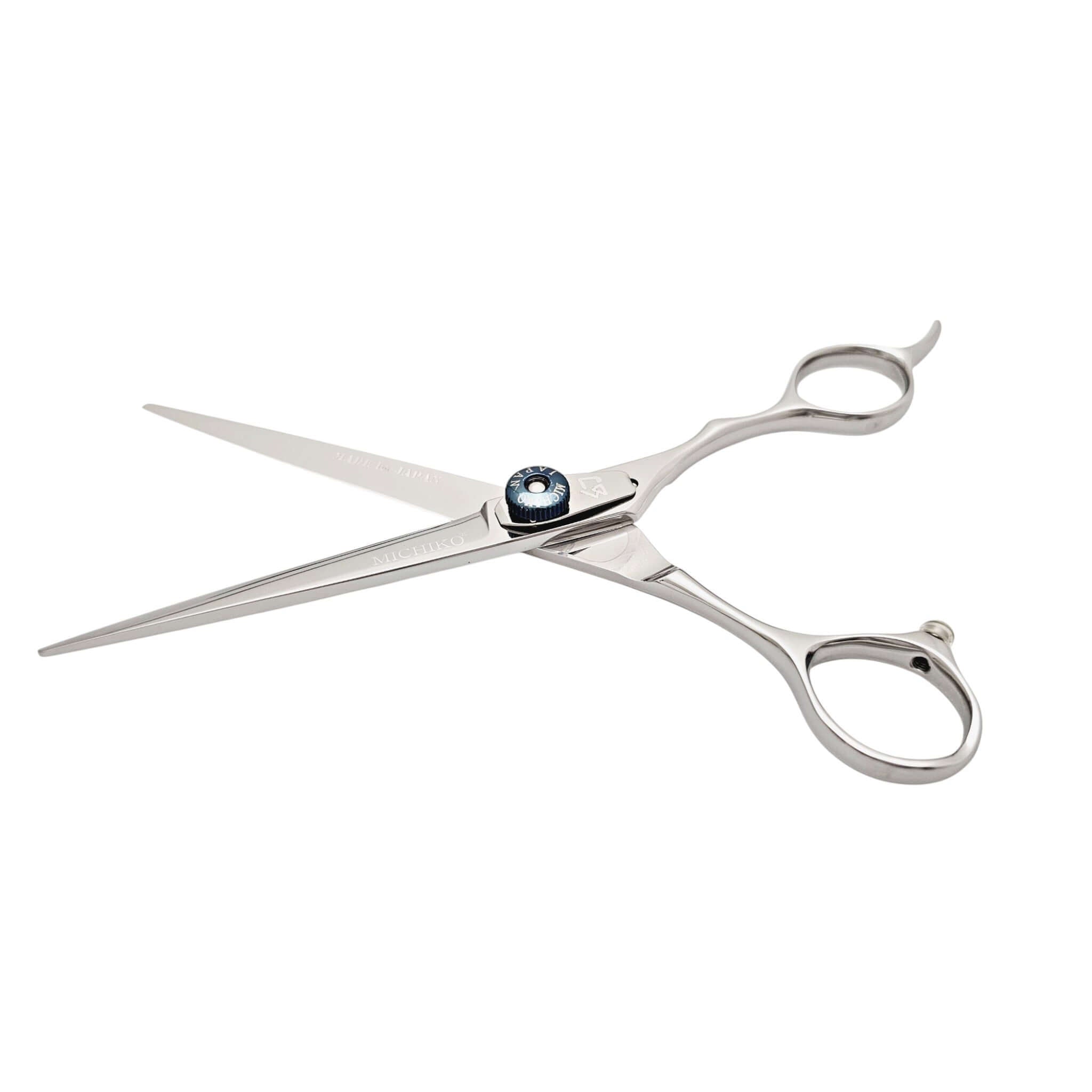 Hair cutting scissors on a white background