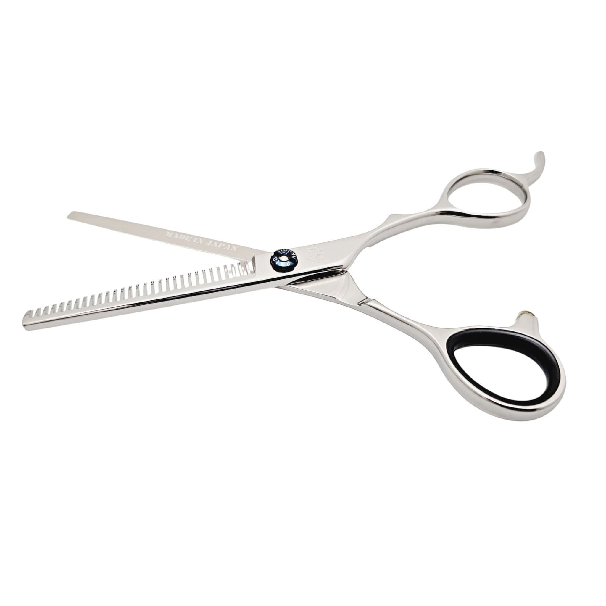 Hair thinning scissors on a white background