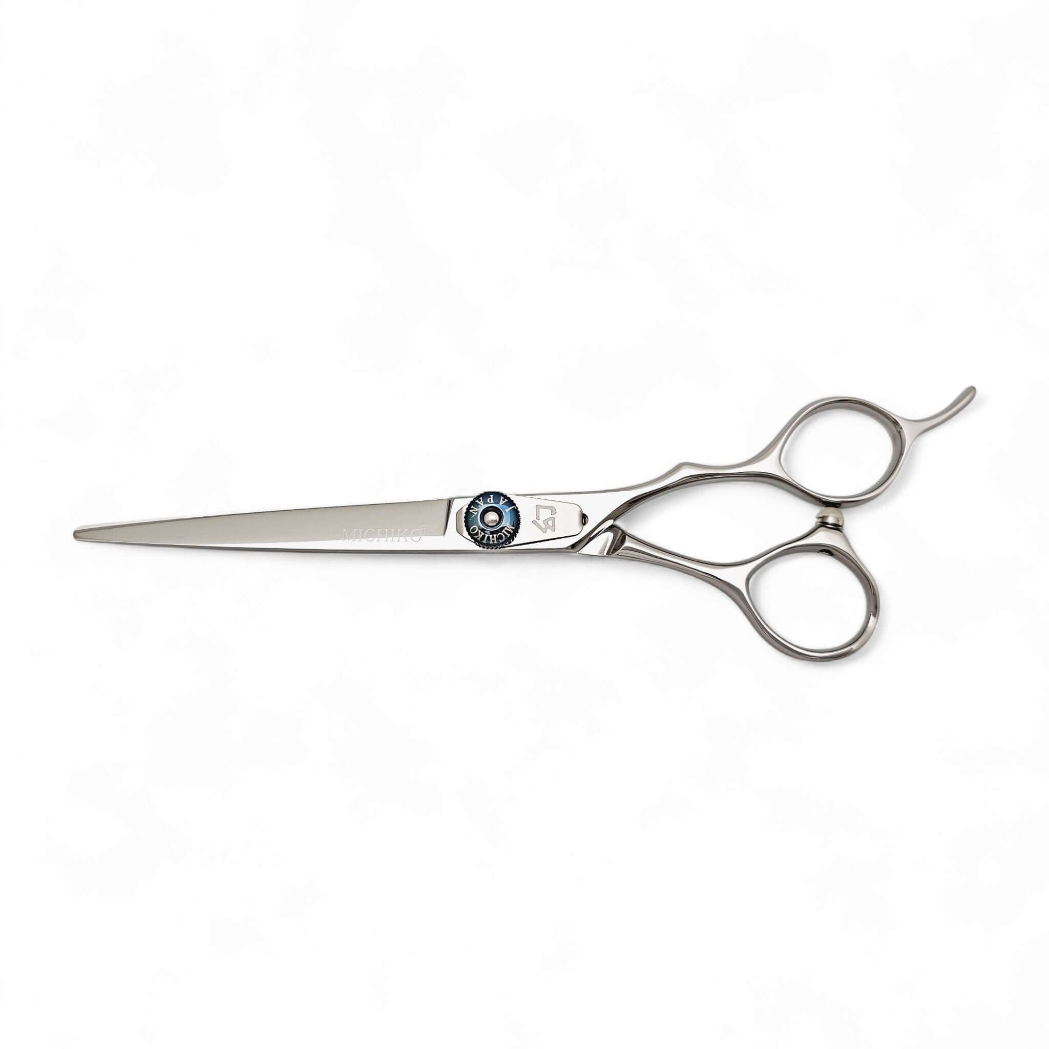 Hair cutting scissors on a white background