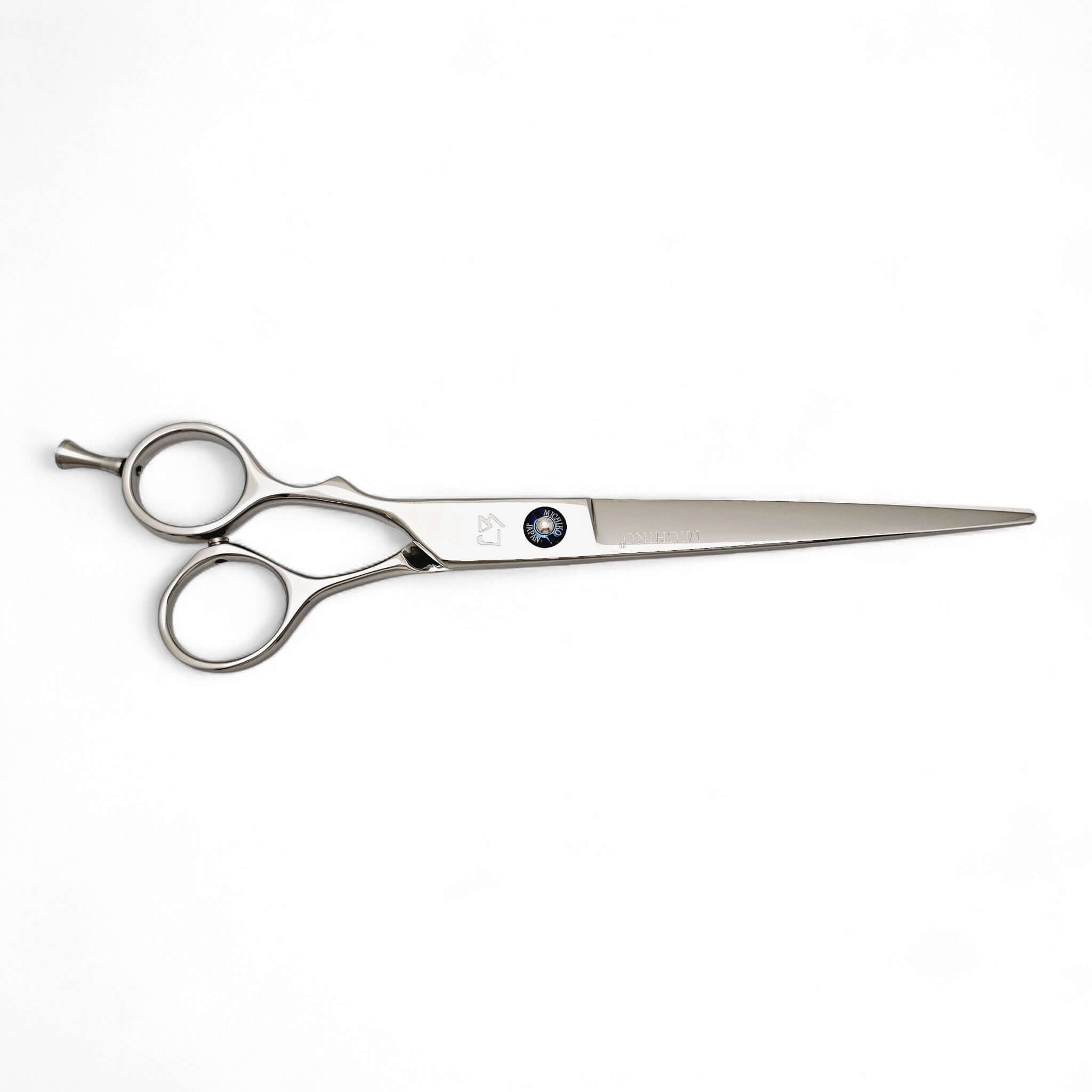 Hairdressing scissors on a white background