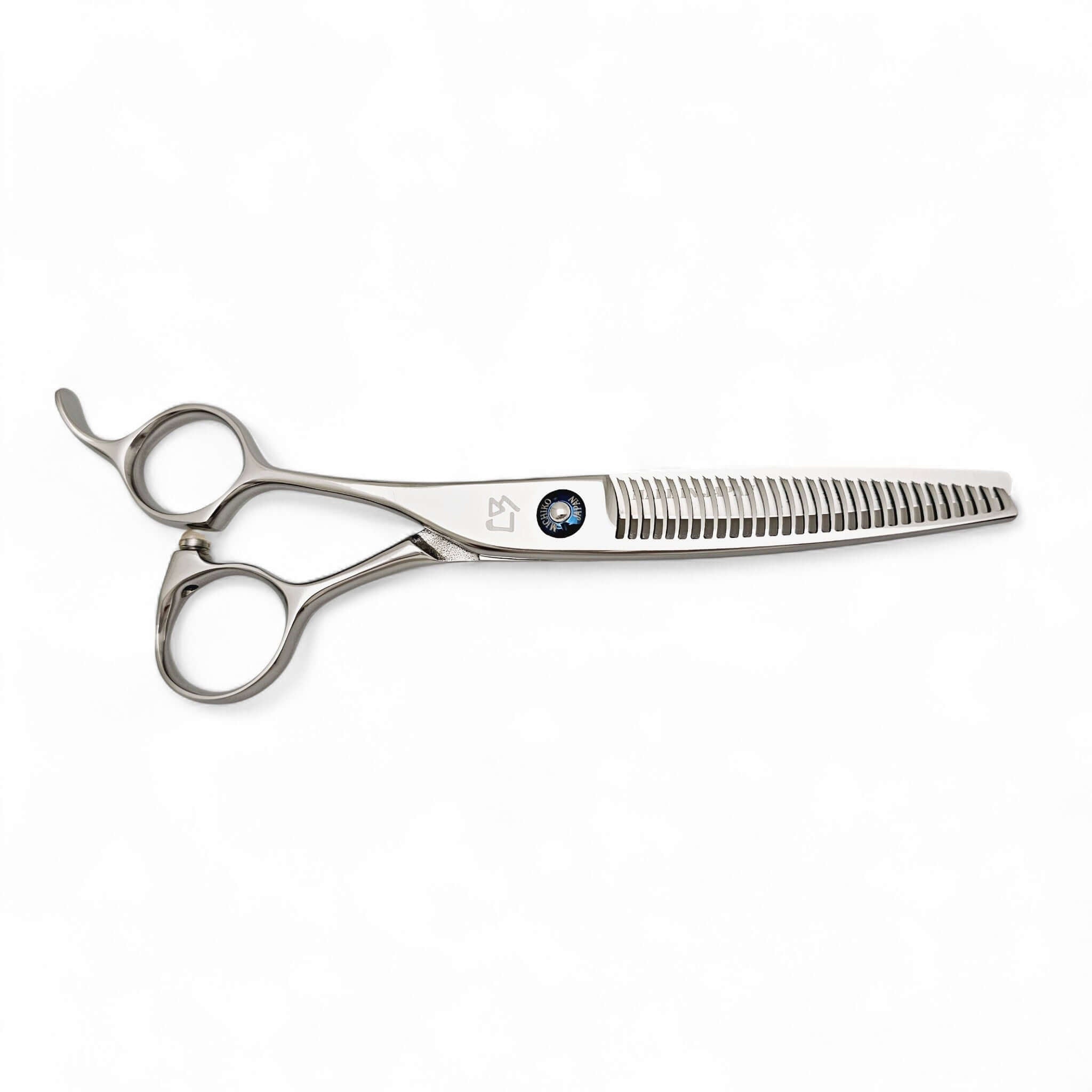 Hair thinning scissors on a white background