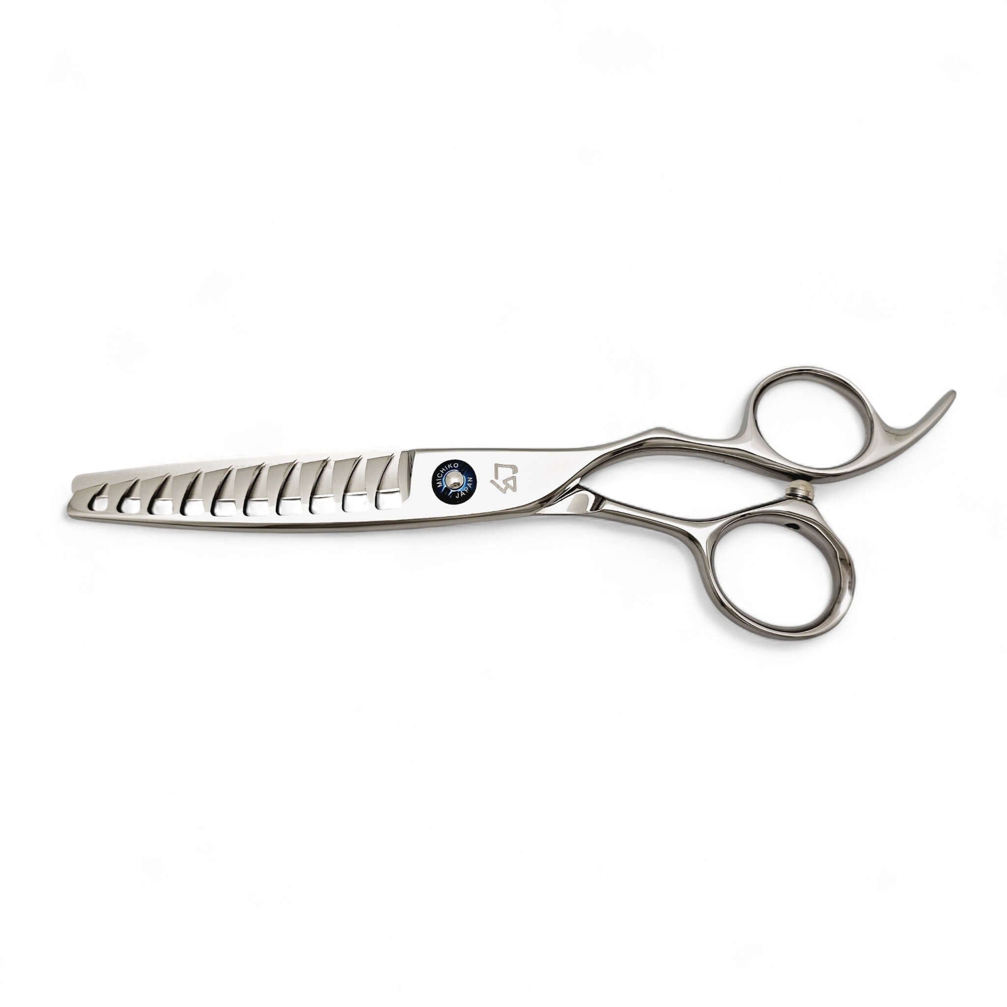 Hair texturizing scissors on a white background