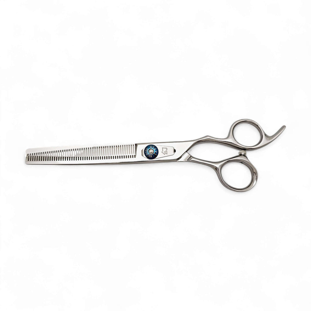 Barber Thinning scissors on a white background