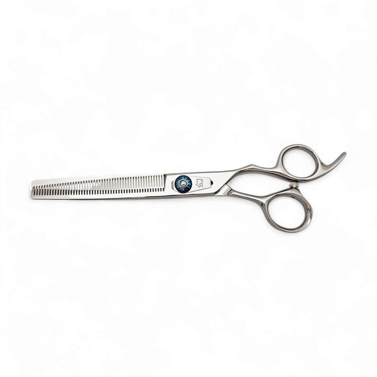 Barber Thinning scissors on a white background