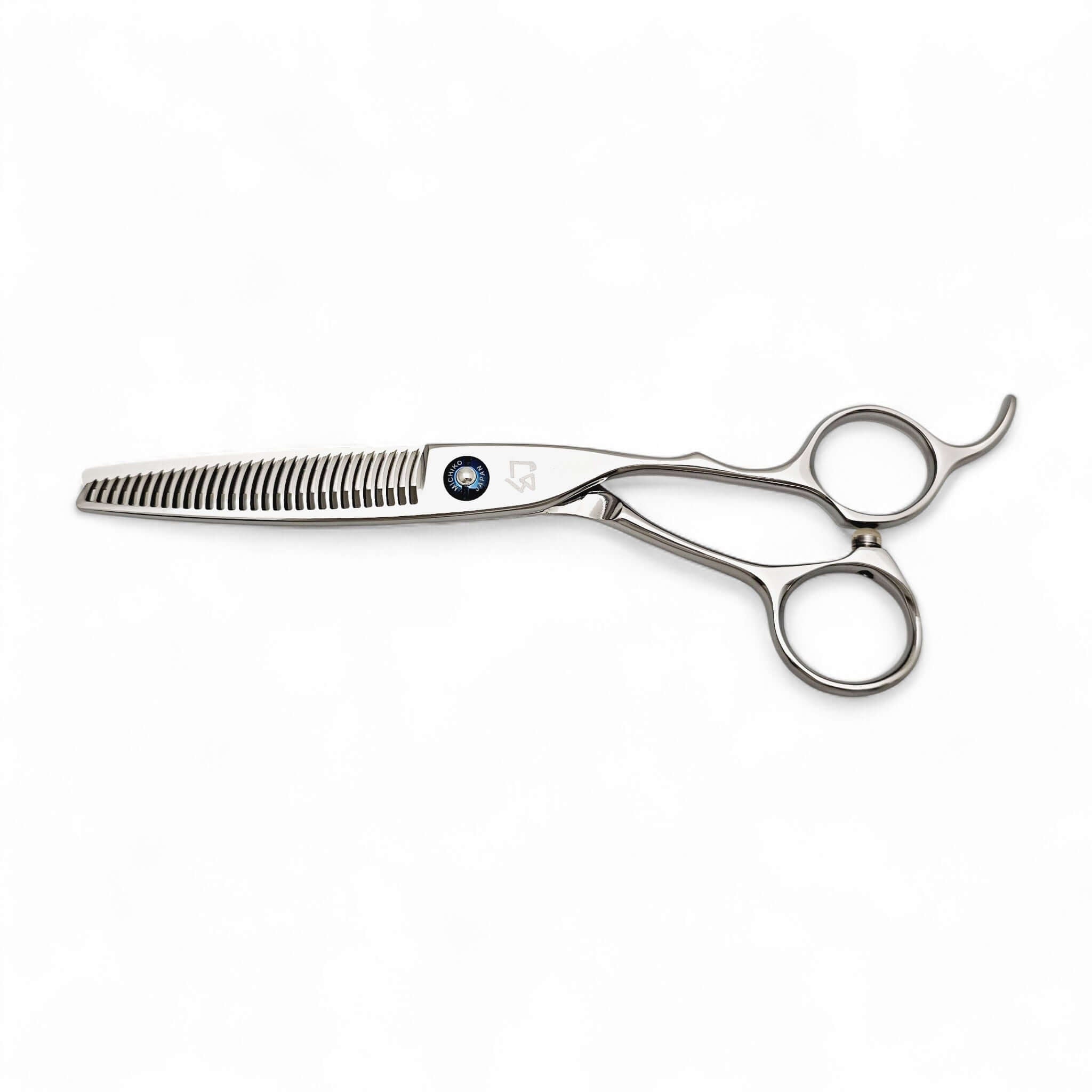 Hair thinning scissors on a white background