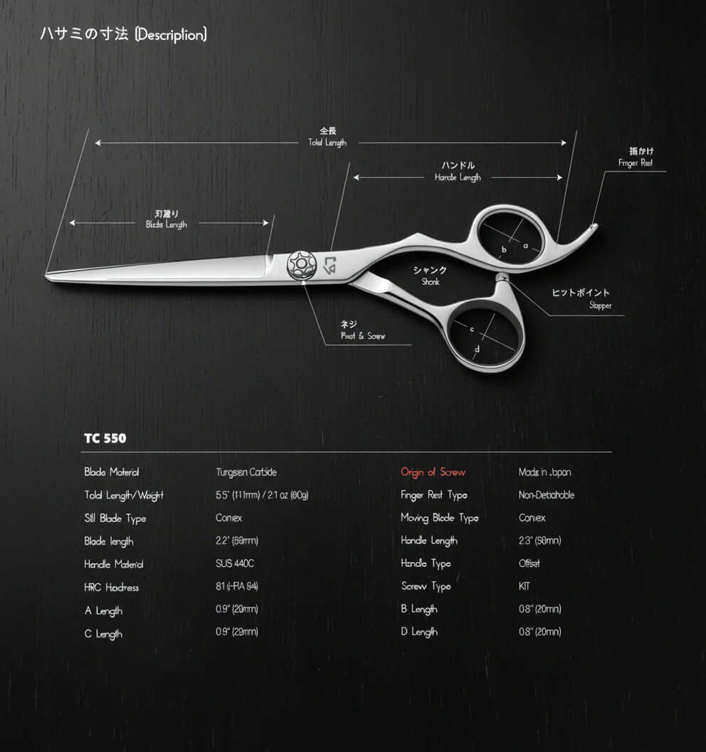 TC 550 Offset Handle Tungsten Shears