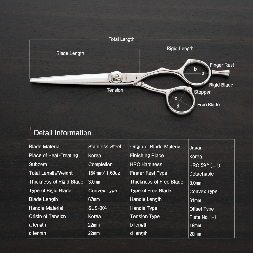 AIR-P 6.0 Precision Cut Hair Scissors