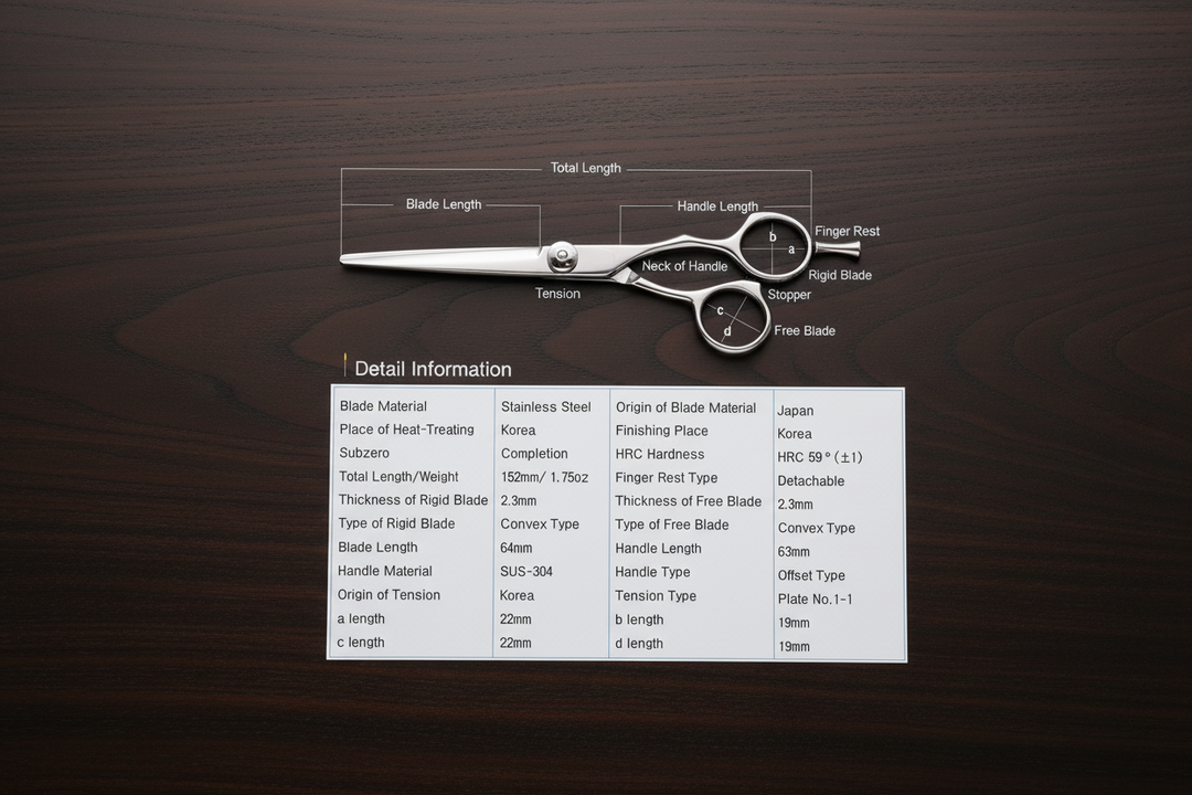 AIR-P 5.5 Convex Edge Hair Scissors