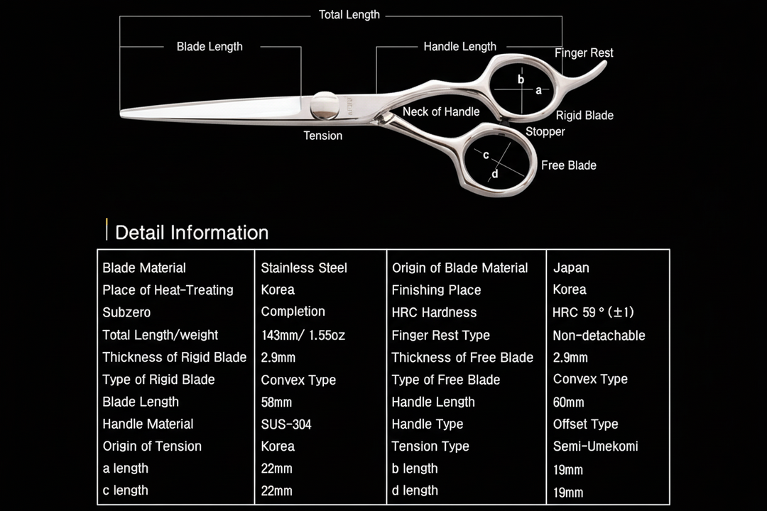 June 5.5 Affordable Premium Hair Shears