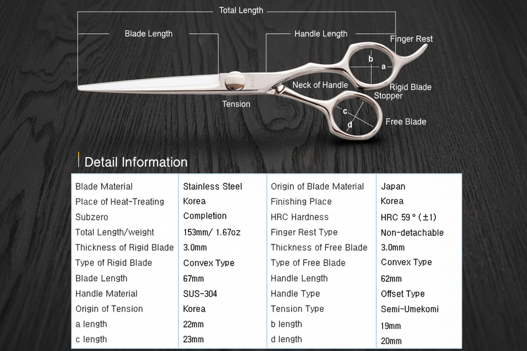 June 6.0 High Quality Professional Hair Shears