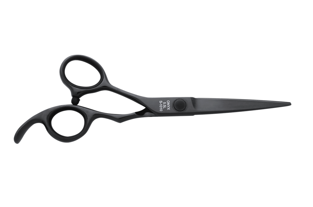 Lefty Hair Scissors ONYX 5.5L Black Shears