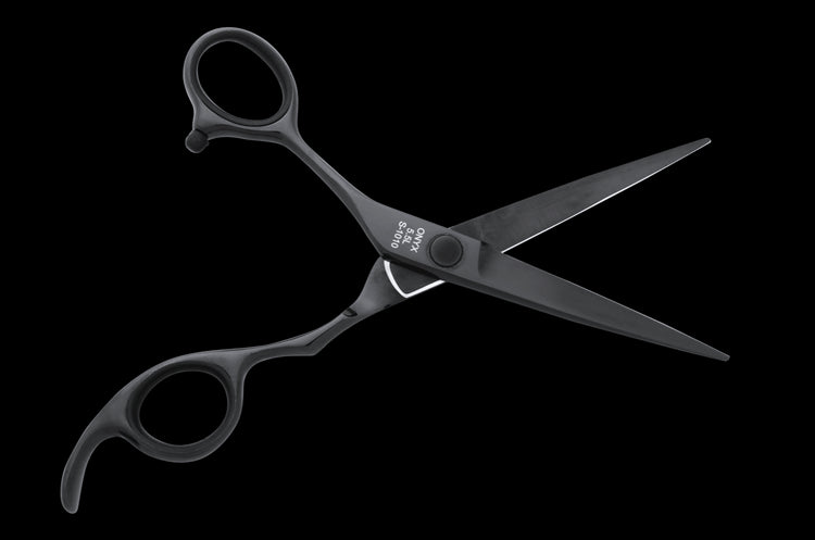 Lefty Hair Scissors ONYX 5.5L Black Shears