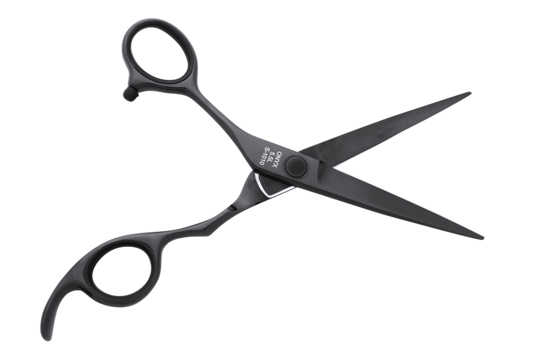 Lefty Hair Scissors ONYX 5.5L Black Shears