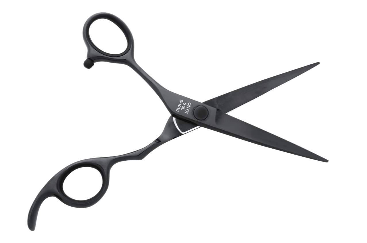 Lefty Hair Scissors ONYX 5.5L Black Shears