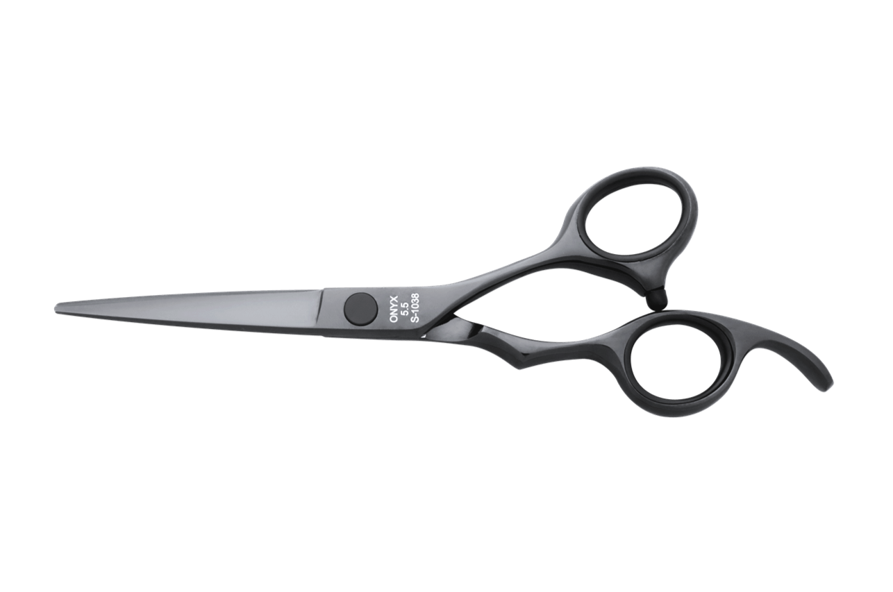 Scissors for Hair Cutting ONYX 5.5 Black Shears