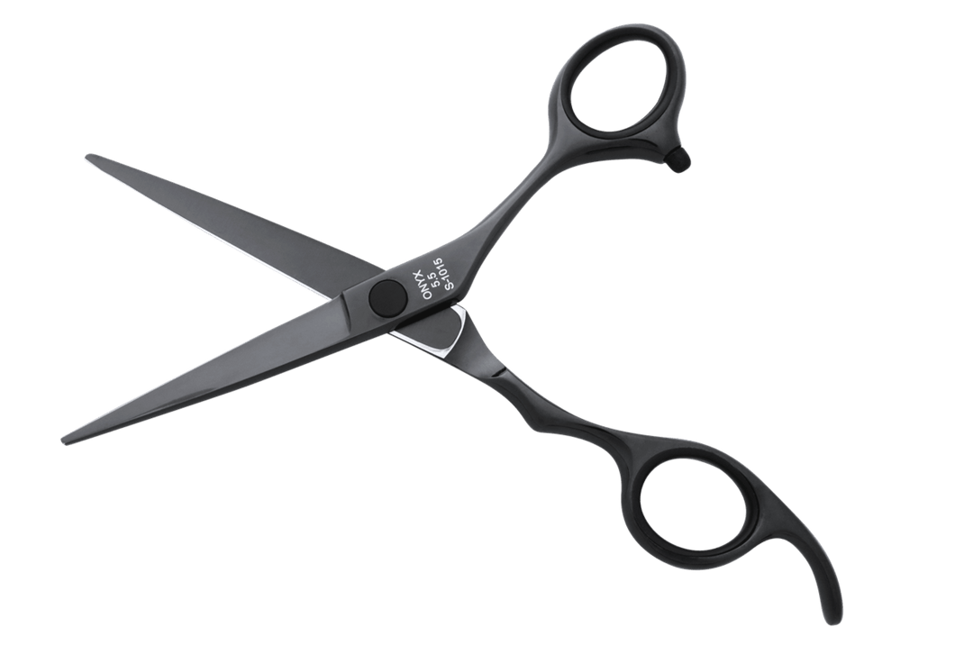 Scissors for Hair Cutting ONYX 5.5 Black Shears