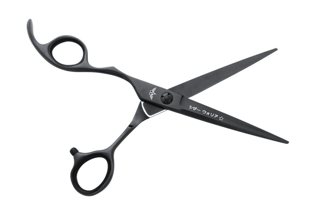 Left Handed Black Cutting Scissors ONYX 6.0L