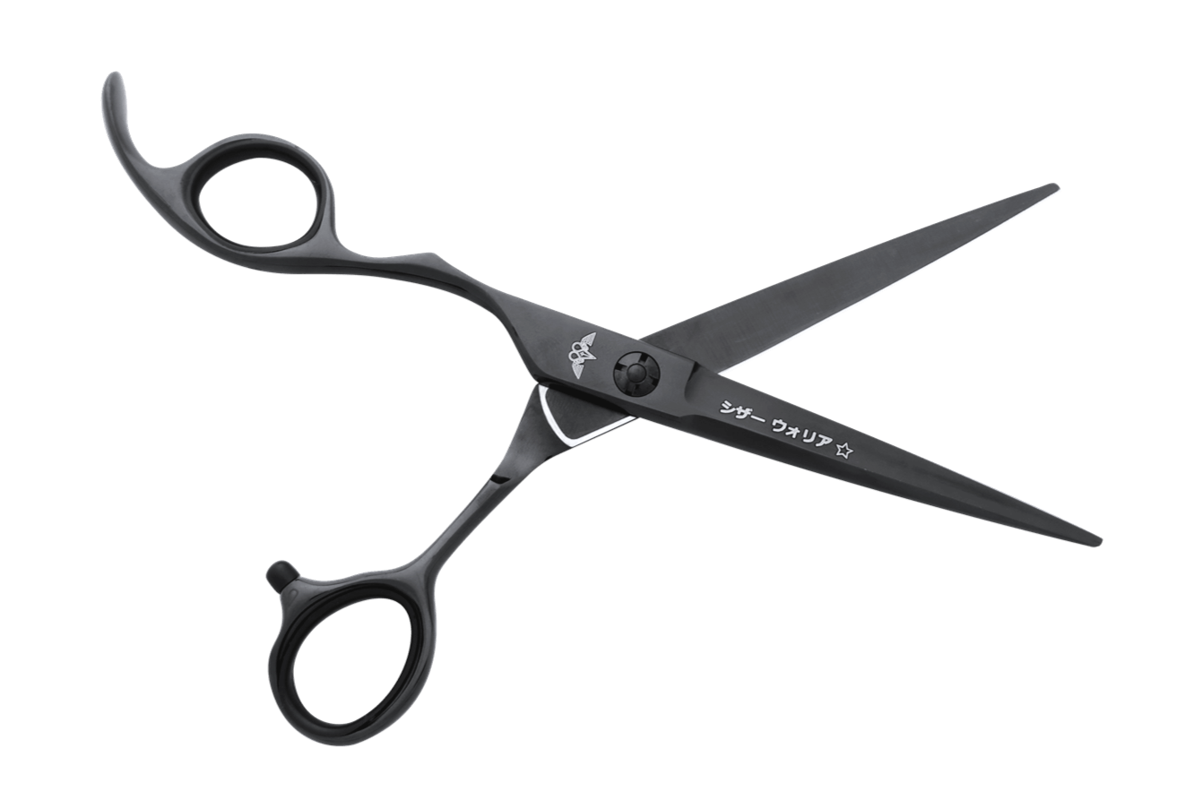 Left Handed Black Cutting Scissors ONYX 6.0L