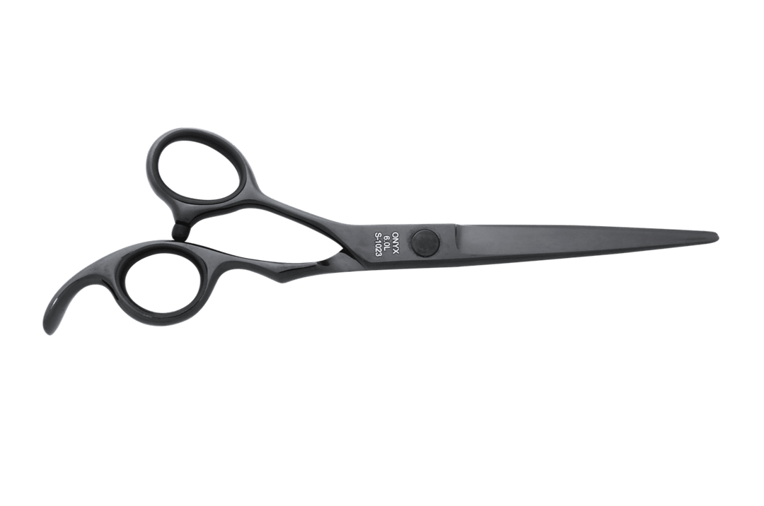 Left Handed Black Cutting Scissors ONYX 6.0L