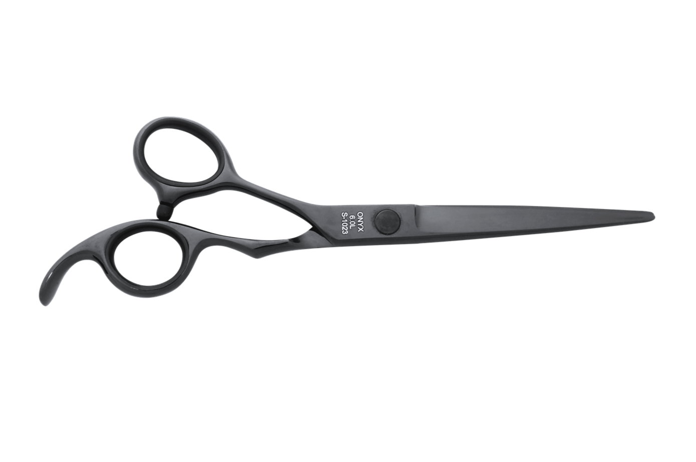 Left Handed Black Cutting Scissors ONYX 6.0L