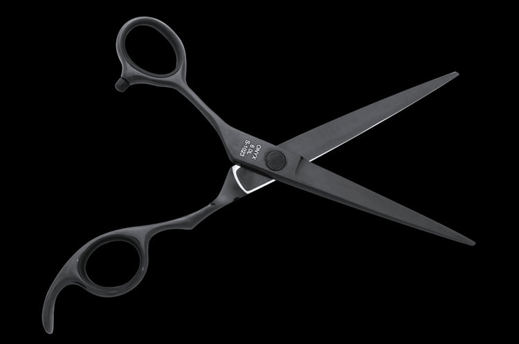 Left Handed Black Cutting Scissors ONYX 6.0L