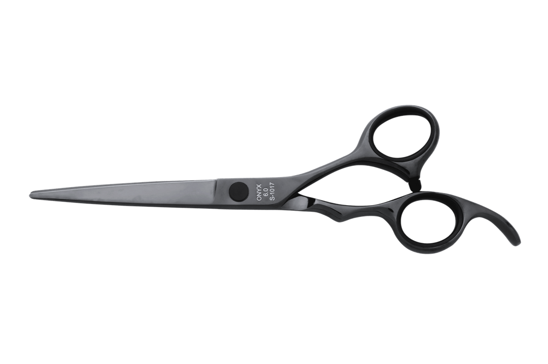 Black Hair Cutting Scissors ONYX 6.0 Barber Shears