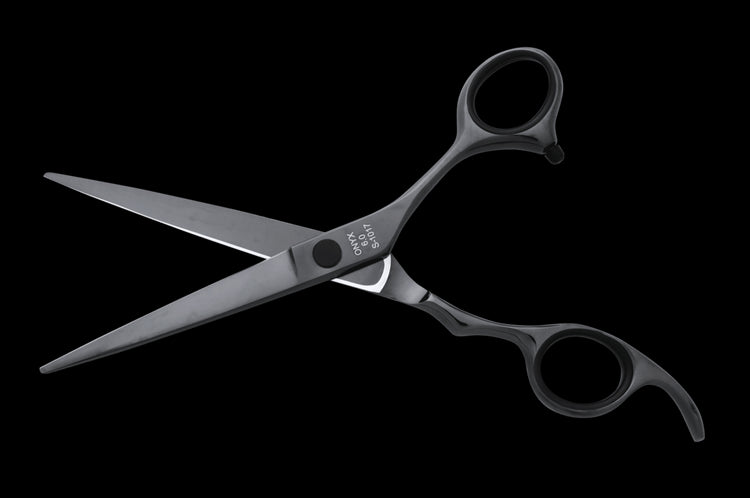 Black Hair Cutting Scissors ONYX 6.0 Barber Shears