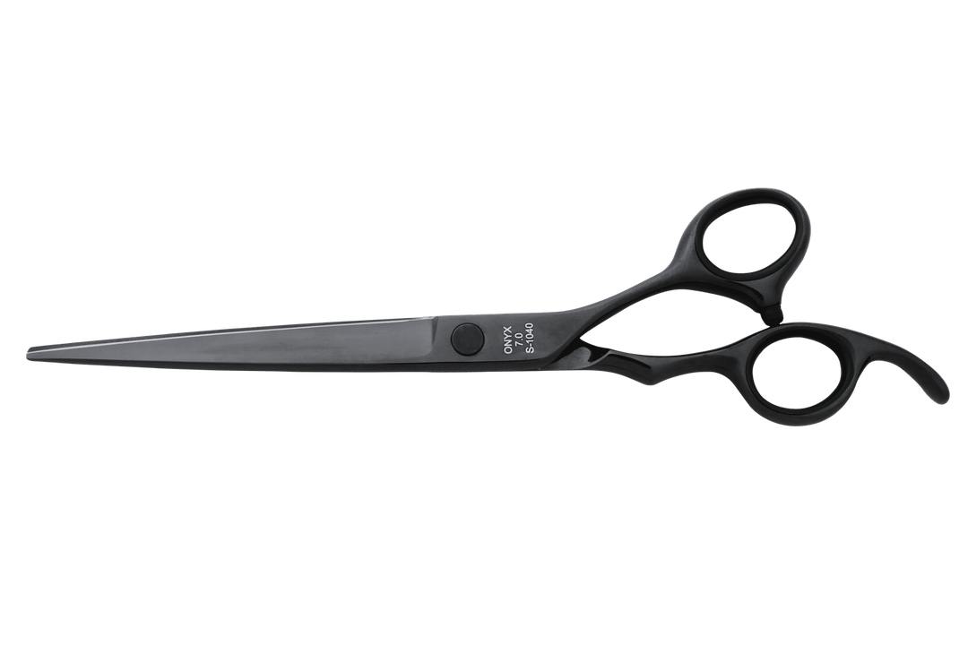 7 inch Barber Shears ONYX 7.0 Black Scissors