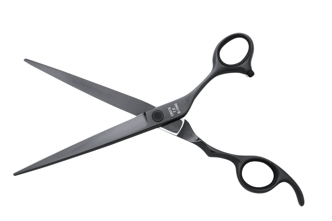 7 inch Barber Shears ONYX 7.0 Black Scissors