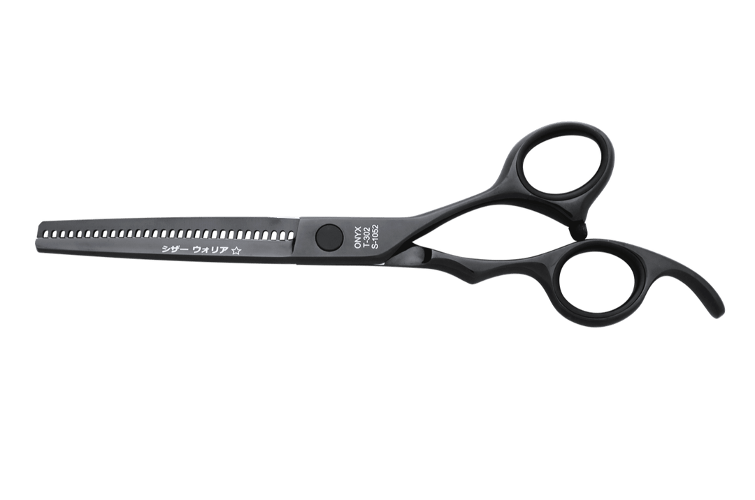 Black Hair Thinning Shears ONYX T302