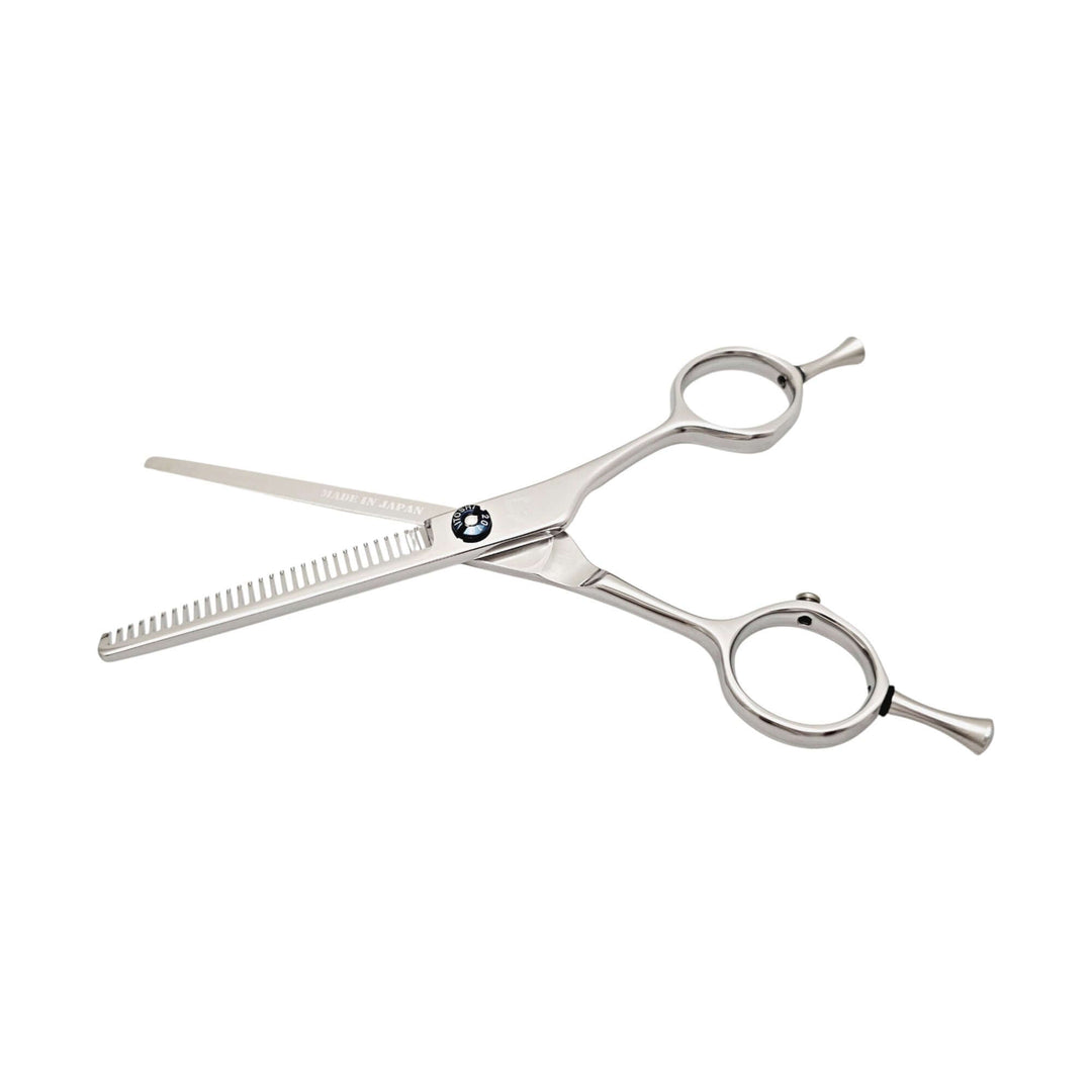 Hair thinning scissors on a white background