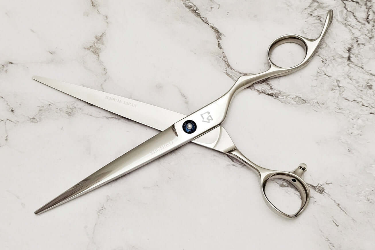 Barber shears on a white background