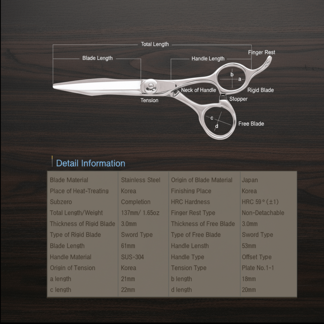 HY 6.0" Sword Blade High End Hair Cutting Shears