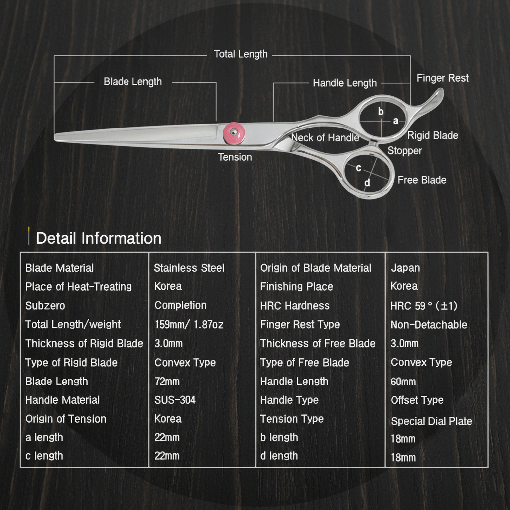 ART-P 6.0 Japanes Steel Hair Cutting Shears