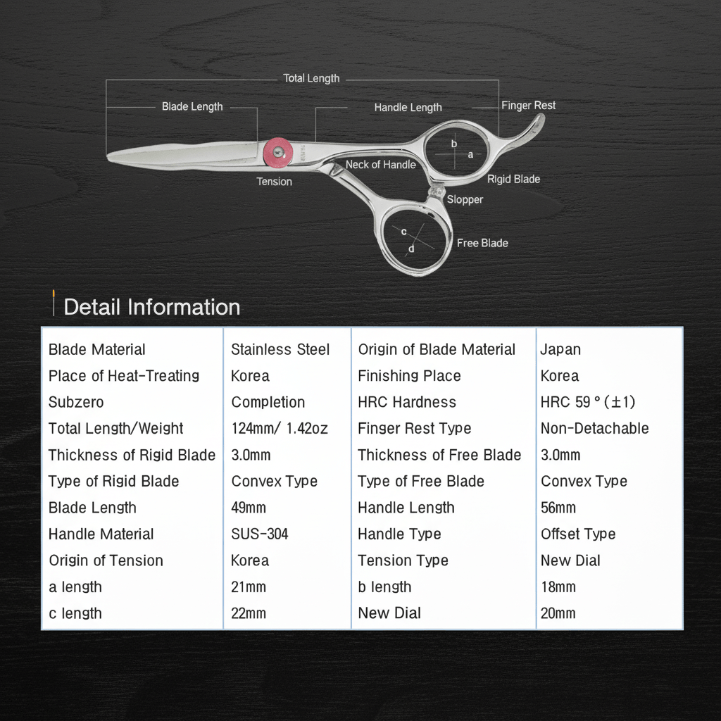 BRK 5.0 Affordable Precision Hair Scissors