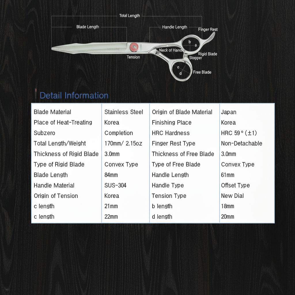 BRK 6.8 Affordable High Quality Barber Shears