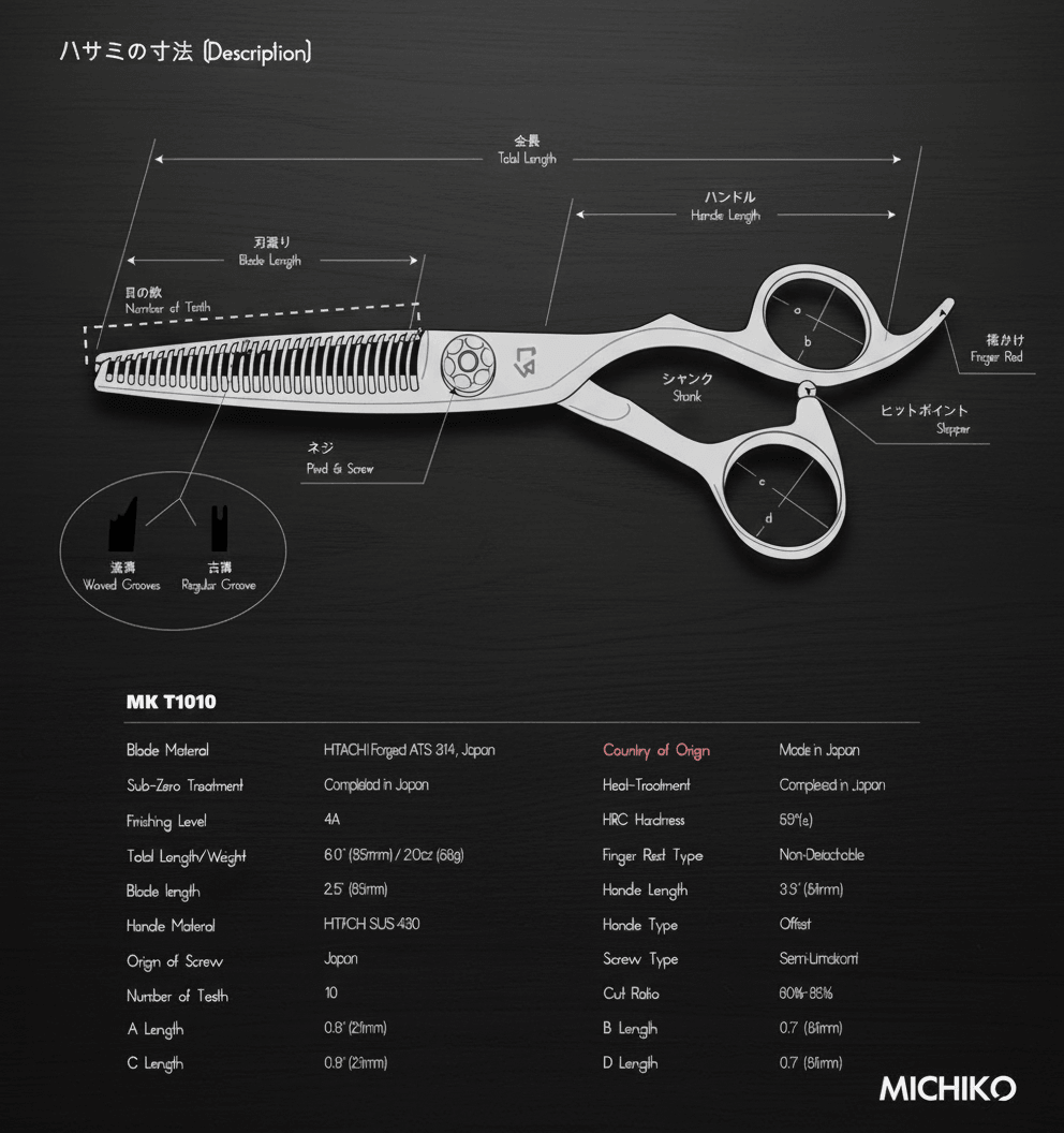 Hair Texturizer MK T1010 Shears