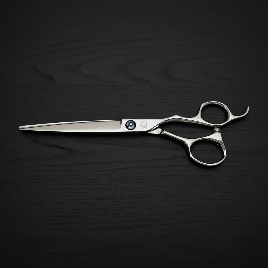 6.5 inch barber scissors on a white background