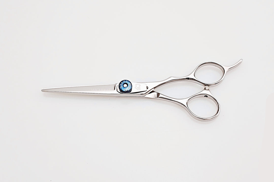 Hair cutting scissors on a white background
