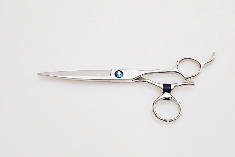 Swivel hair scissors on a white background