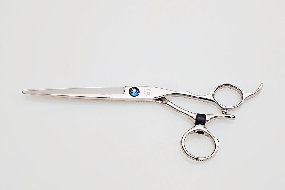 Swivel hair scissors on a white background