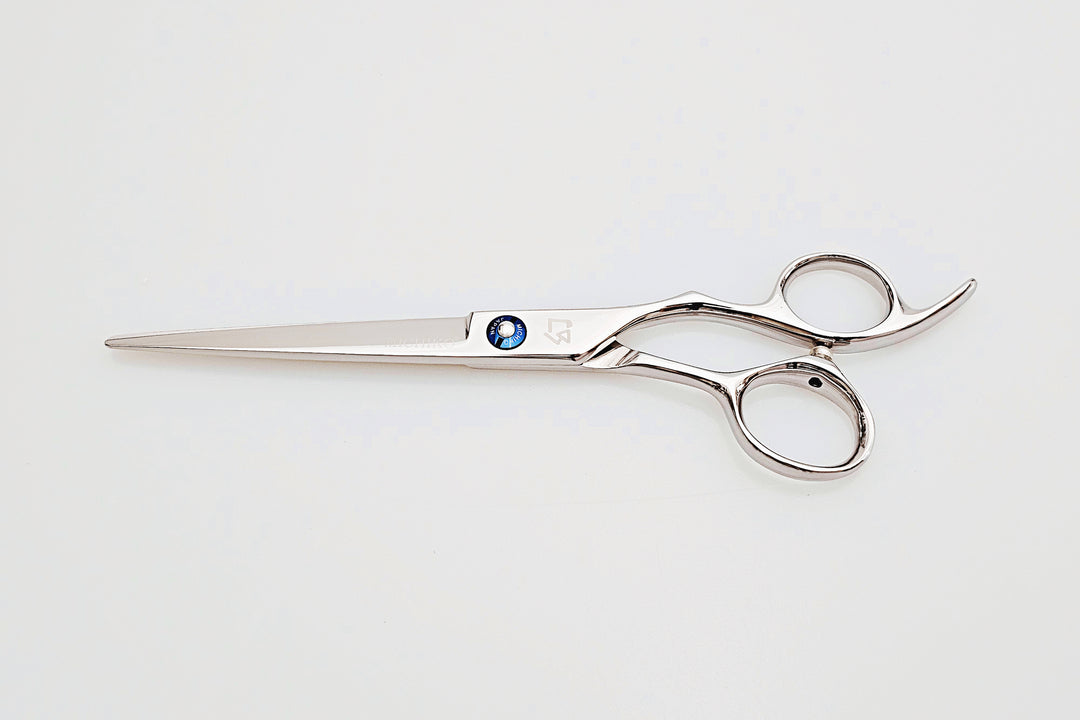Hair cutting scissors on a white background