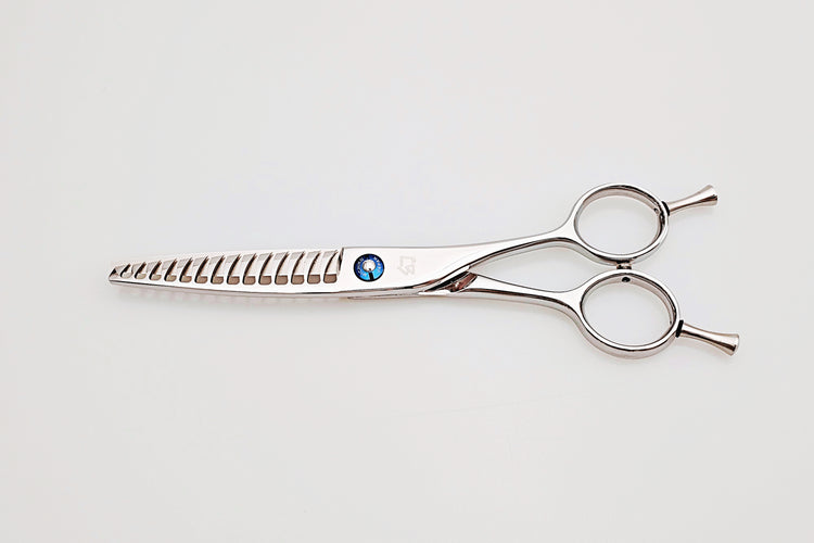 Hair cutting scissors on a white background