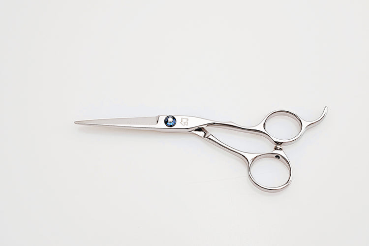 Hair cutting scissors on a white background
