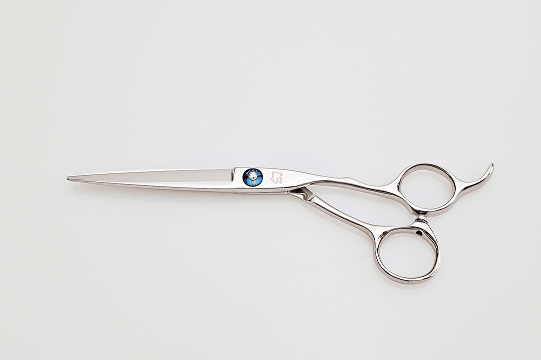 Hair cutting scissors on a white background