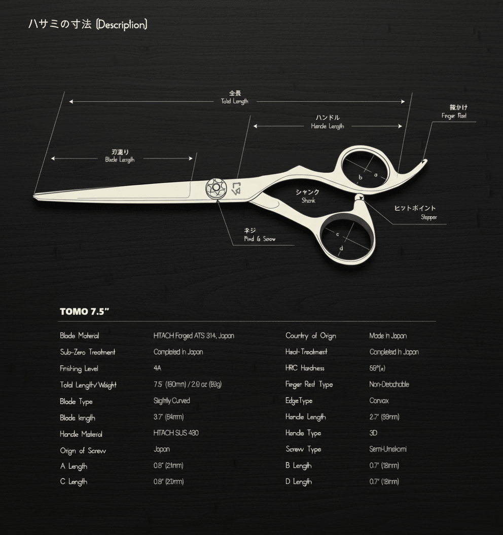 Barber Shears | TOMO Series | Made in Japan