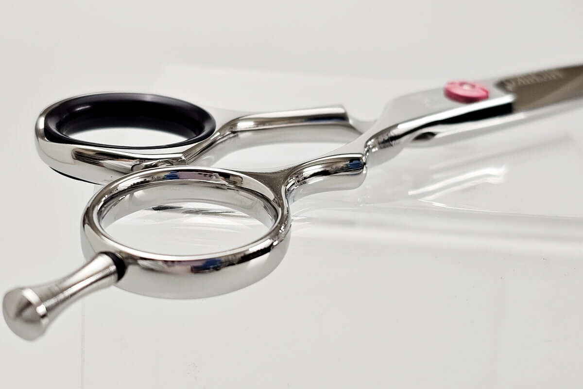 Hair scissors on a white background